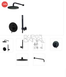 Paffoni Light смесител за вграждане комплект черен мат  kit