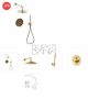   Душ за вграждане с пита Ø 300 мм. Light Honey Gold